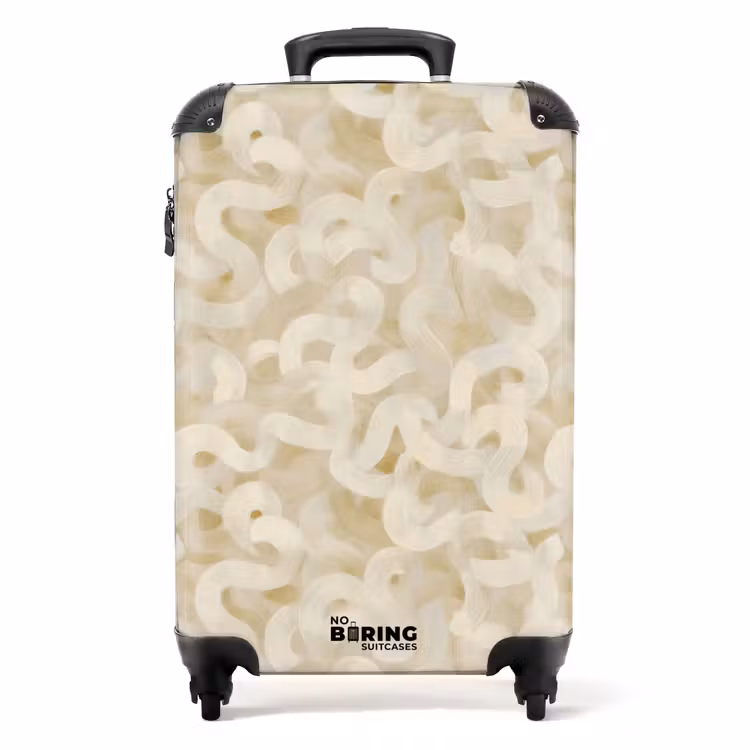 Suitcase - Abstract - Lines - Beige — 1