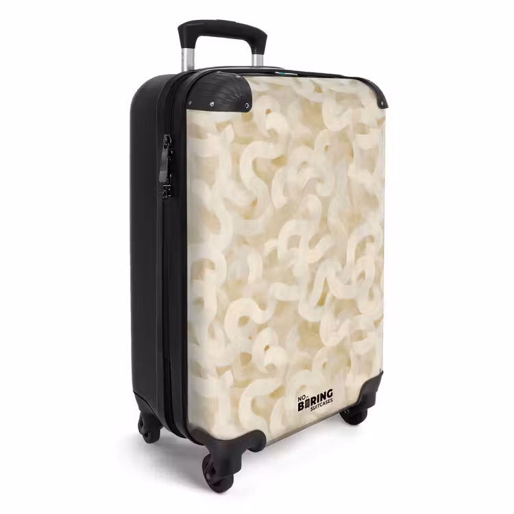 Suitcase - Abstract - Lines - Beige — 4