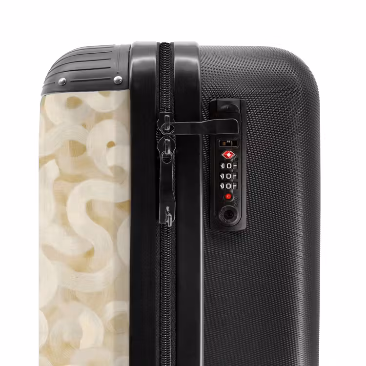 Suitcase - Abstract - Lines - Beige — 5