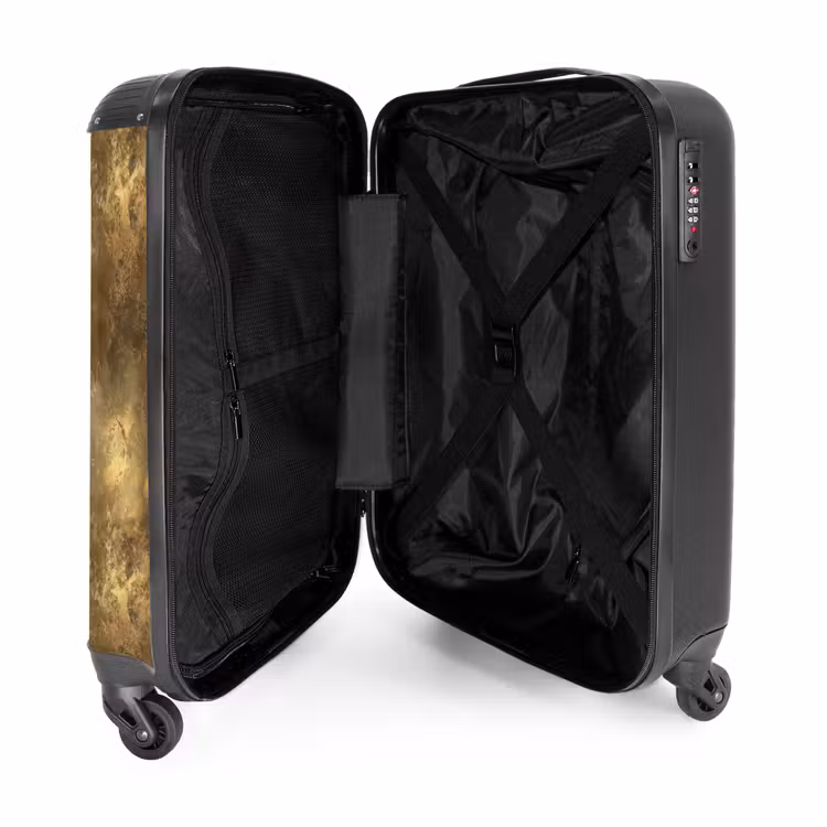 Suitcase - Antique - Metallic look - Gold — 3