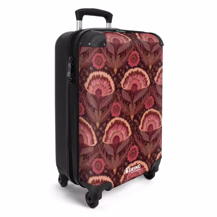 Suitcase - Antiques - Flowers - Colorful — 4