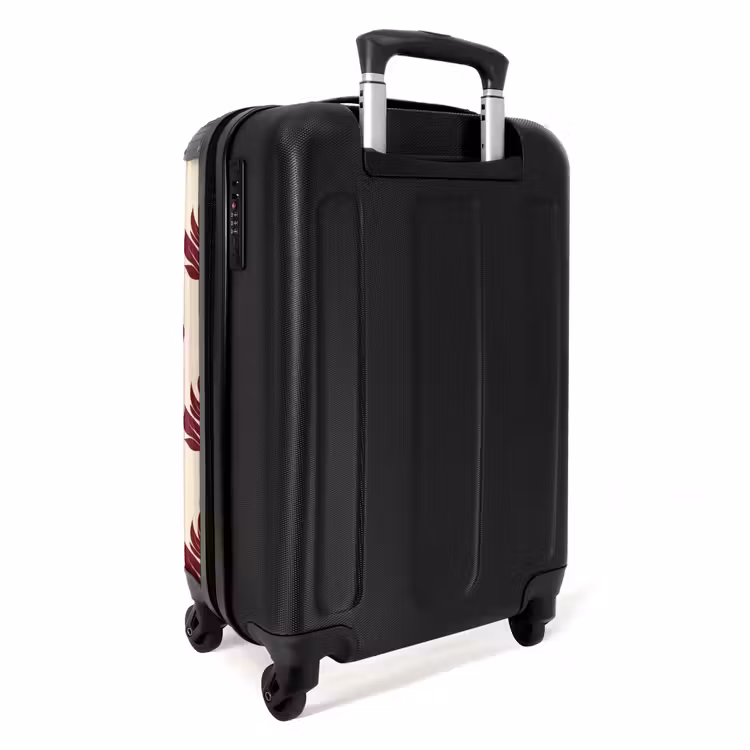 Suitcase - Botanical - Pattern - Bordeaux — 2