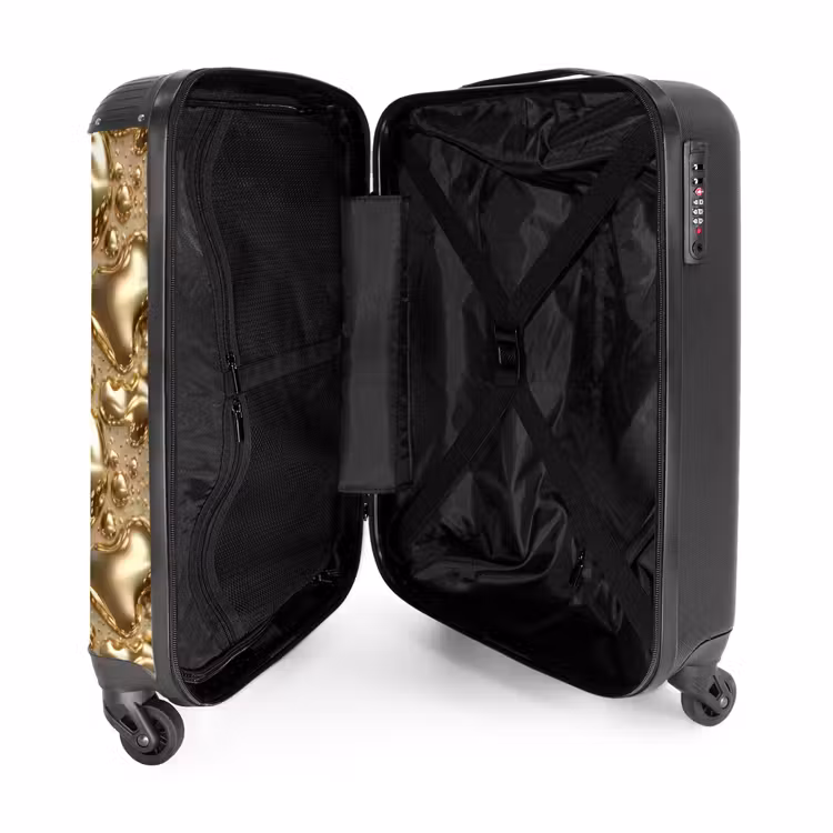 Suitcase - Droplets - Organic - Gold — 3