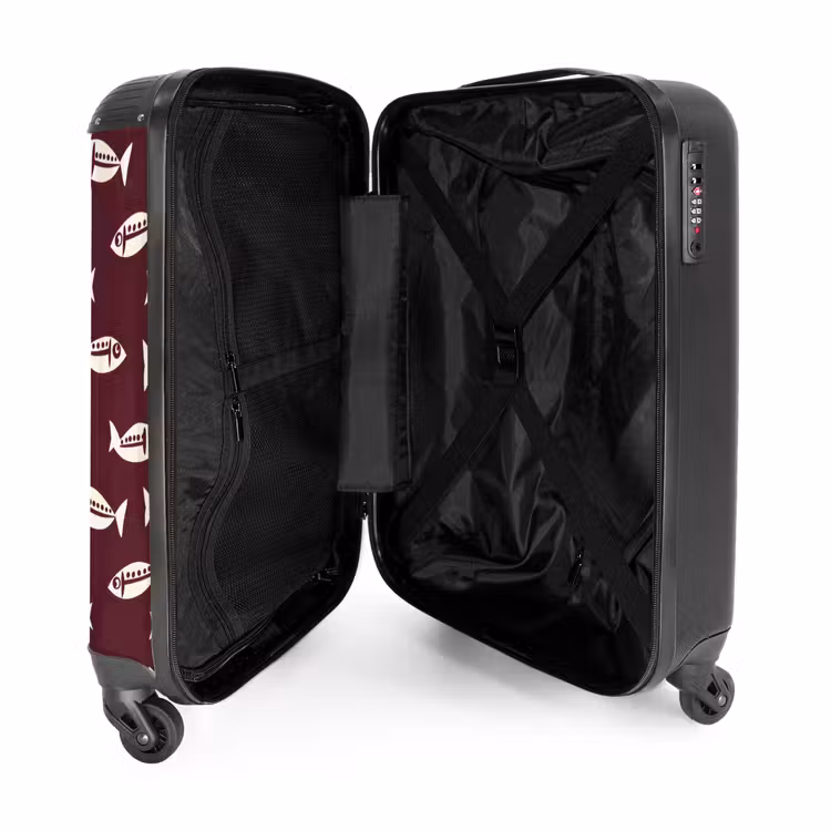 Suitcase - Fish - Graphic - Pattern - Dark — 3