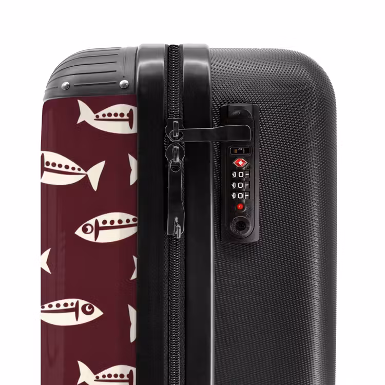 Suitcase - Fish - Graphic - Pattern - Dark — 5