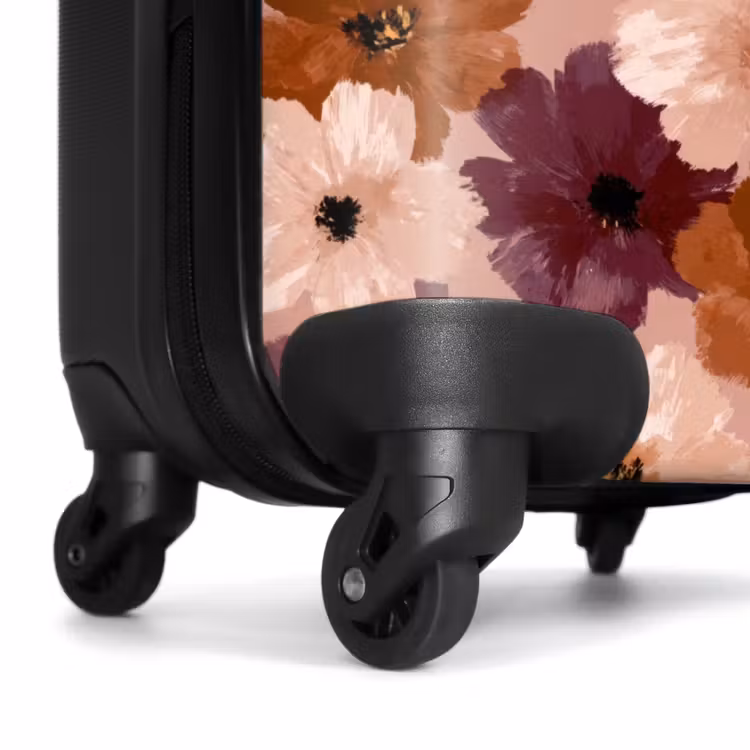Suitcase - Flowers - Abstract - Earth tones — 6