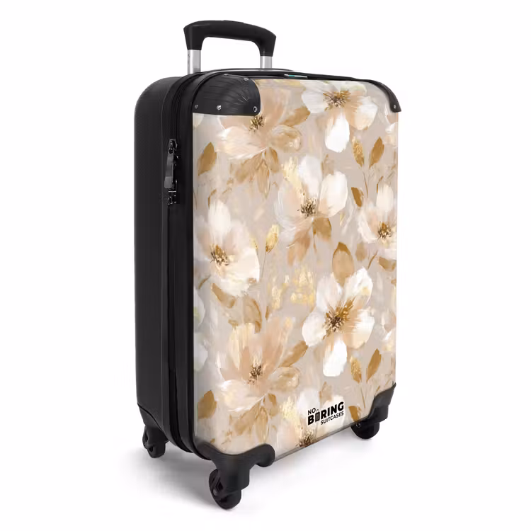 Suitcase - Flowers - artistic - Gold — 4