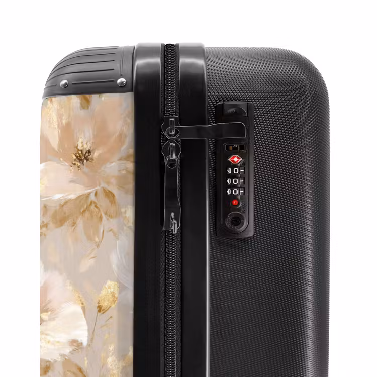 Suitcase - Flowers - artistic - Gold — 5