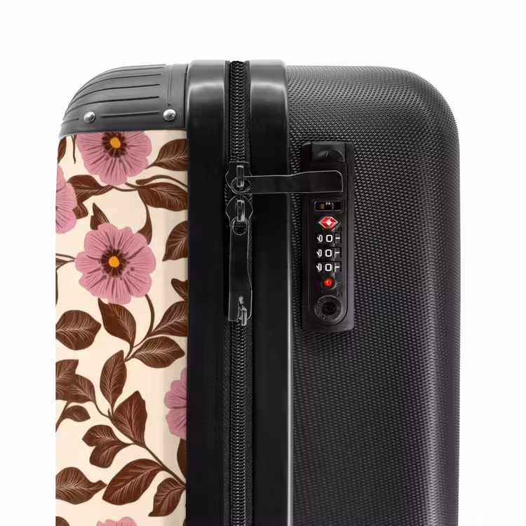 Suitcase - Flowers - Leaves - Colorful — 5