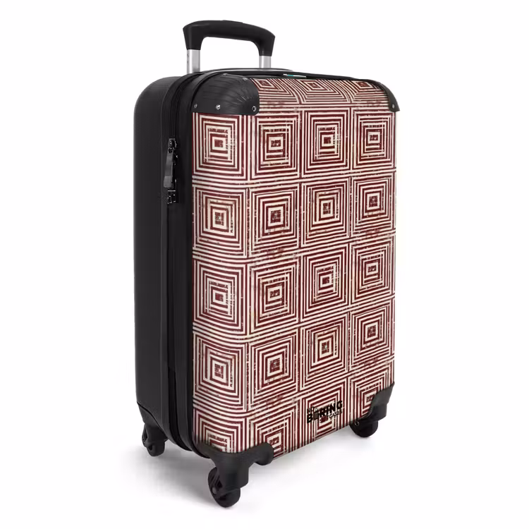 Suitcase - Geometric - Pattern - Red — 4