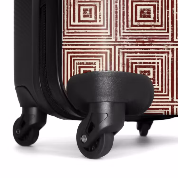 Suitcase - Geometric - Pattern - Red — 6
