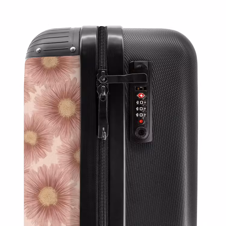 Suitcase - Gerbera - Flowers - Pink — 5