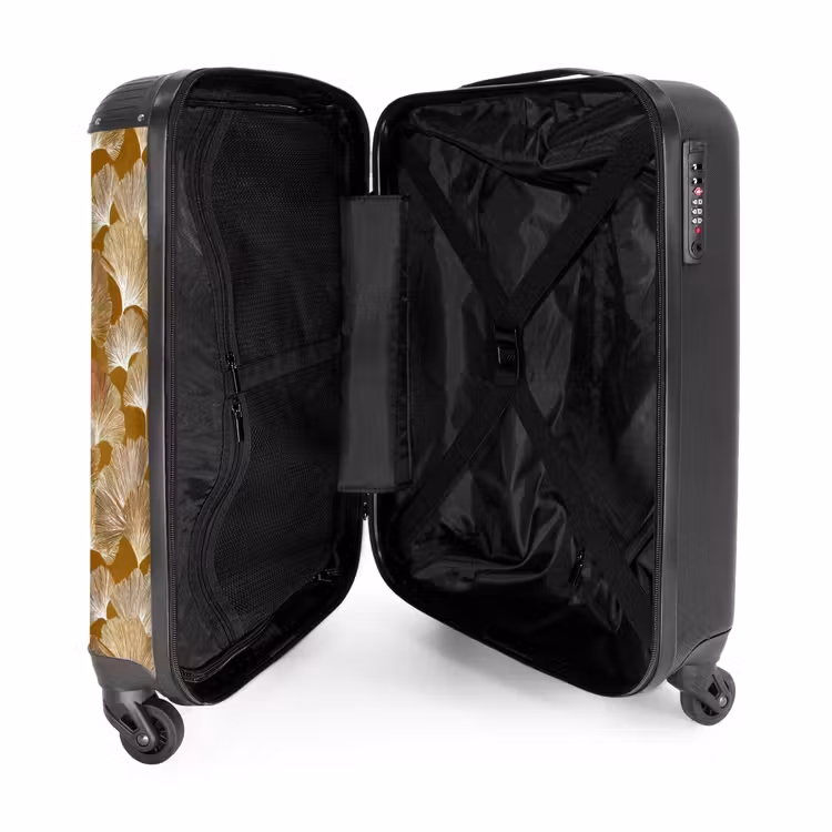 Suitcase - Ginkgo - Leaves - Gold — 3