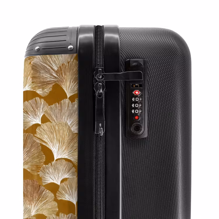 Suitcase - Ginkgo - Leaves - Gold — 5