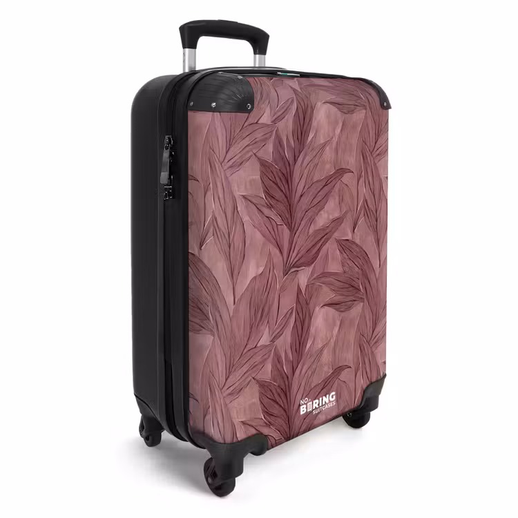 Suitcase - Leaves - Pattern - Purple — 4