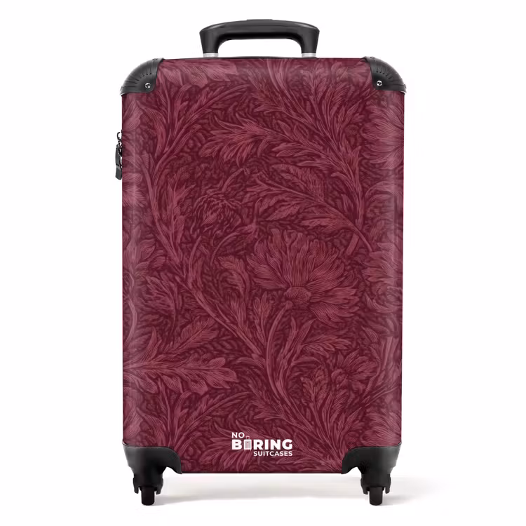 Suitcase - Leaves - Pattern - Purple — 1