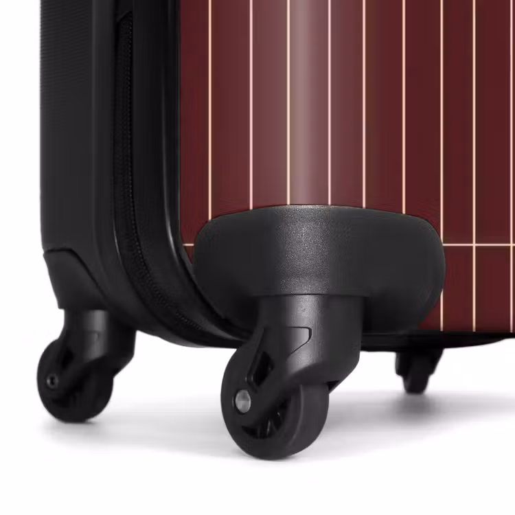 Suitcase - Lines - Pattern - Bordeaux — 6