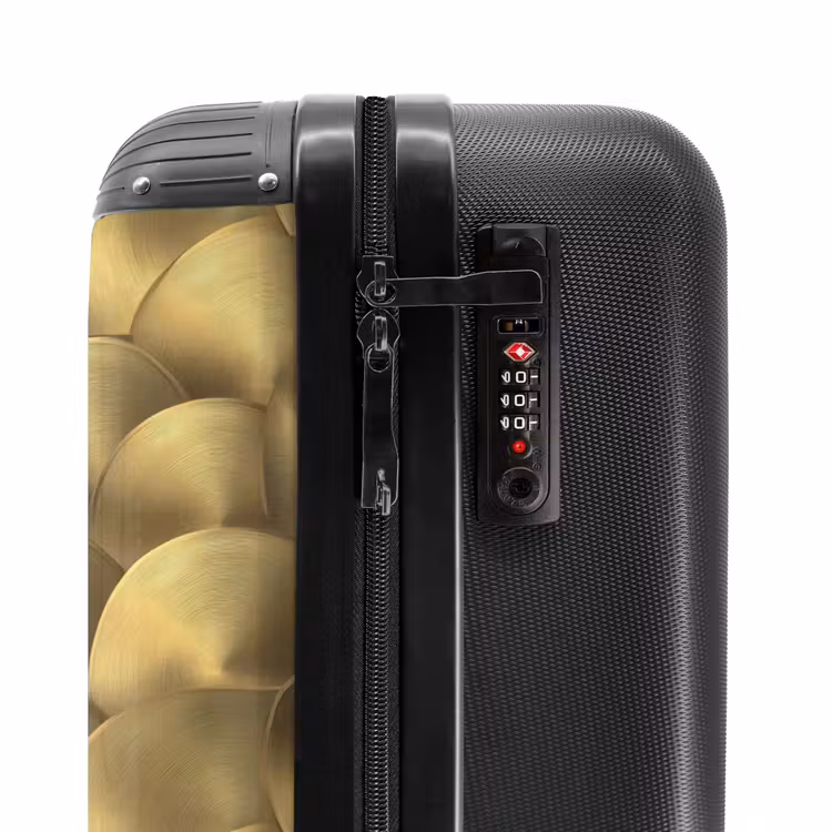 Suitcase - Modern - Circle - Gold — 5