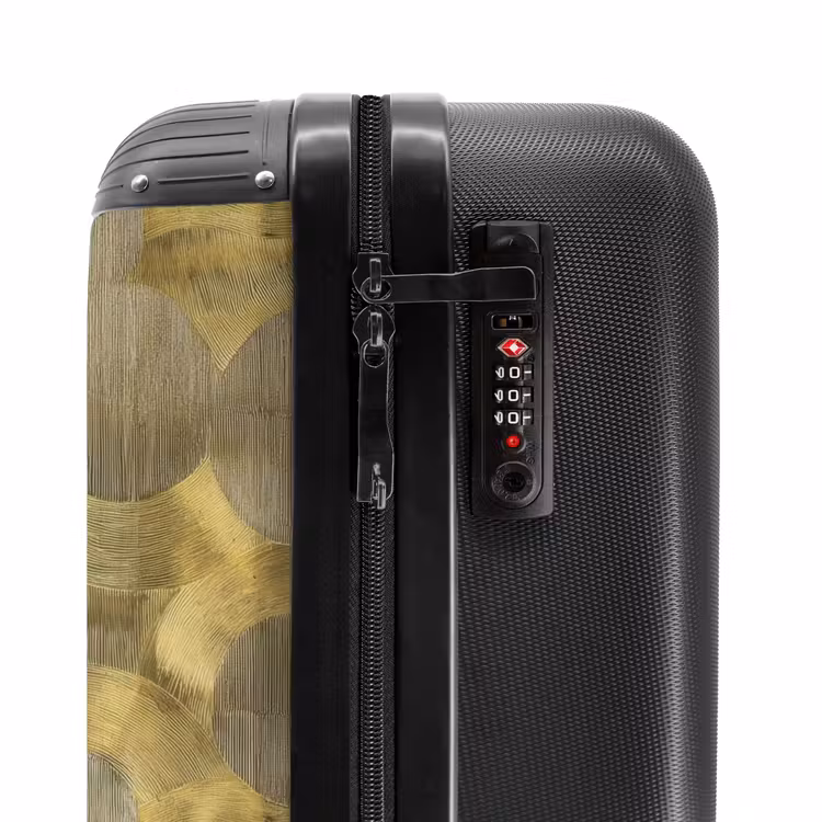 Suitcase - Modern - Geometric - Gold — 5