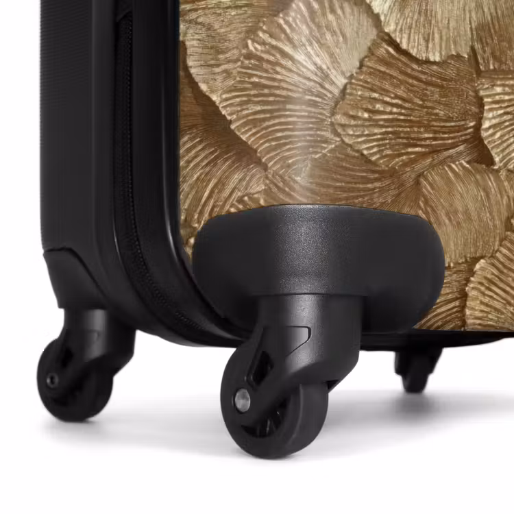 Suitcase - Organic - Pattern - Leaves - Gold — 6