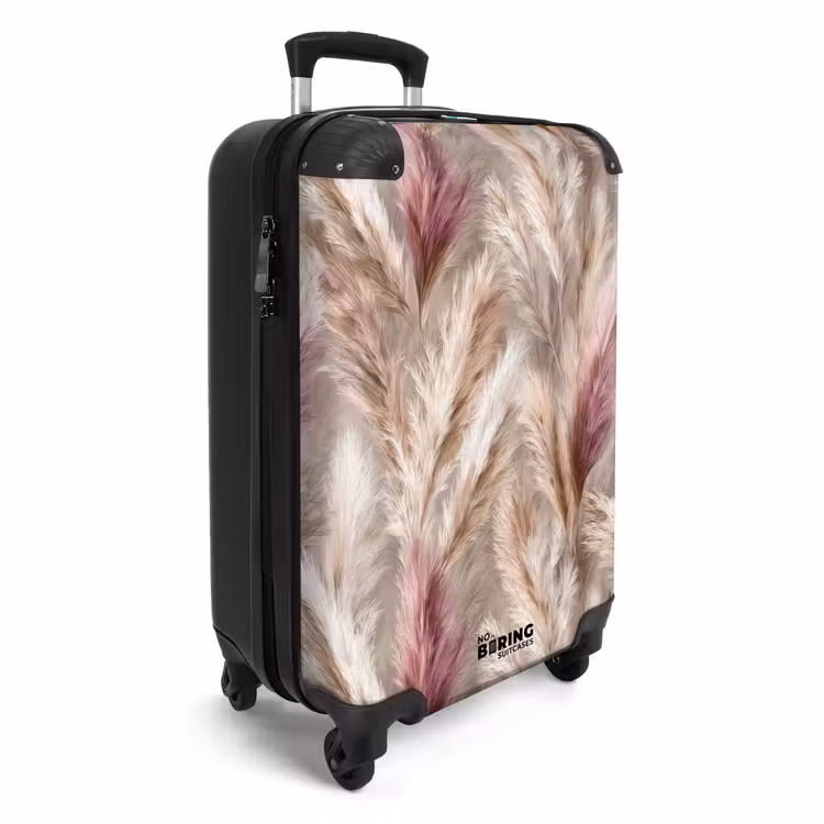 Suitcase - Pampas grass - Fluffy - Colorful — 4