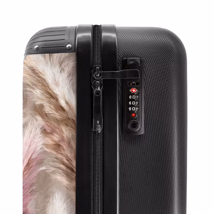 Suitcase - Pampas grass - Fluffy - Colorful — 5