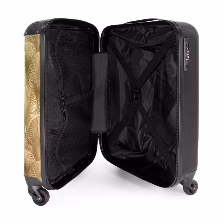 Suitcase - Pattern - Fan - Gold — 3