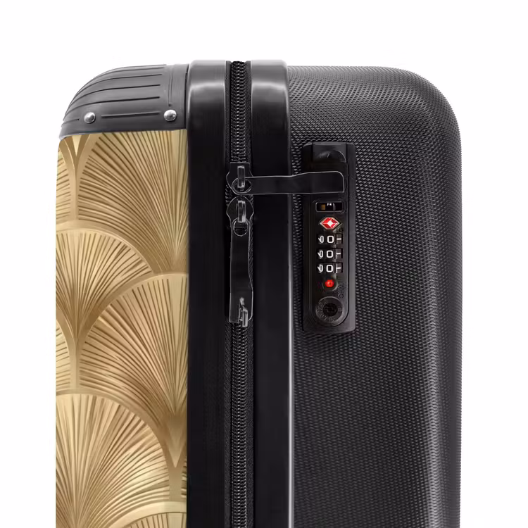 Suitcase - Pattern - Fan - Gold — 5