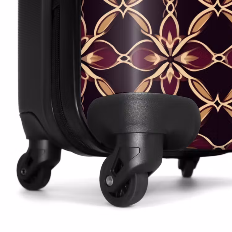 Suitcase - Symmetrical - Tile - Burgundy — 6