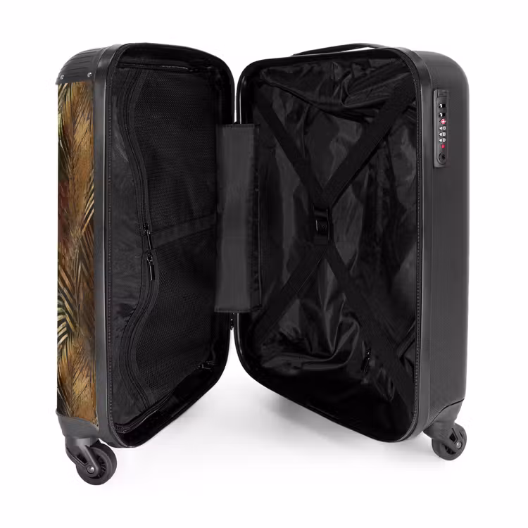 Suitcase - Tropical - Leaves - Gold — 3