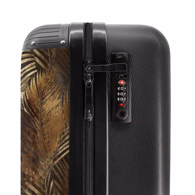 Suitcase - Tropical - Leaves - Gold — 5