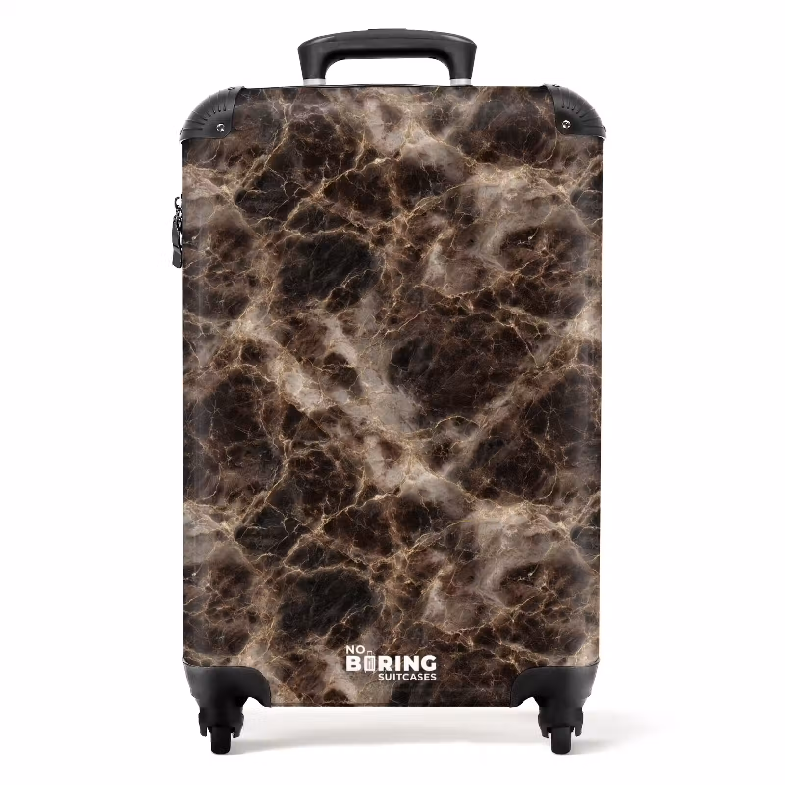 Suitcase - Brown - Gold - Marble — 1