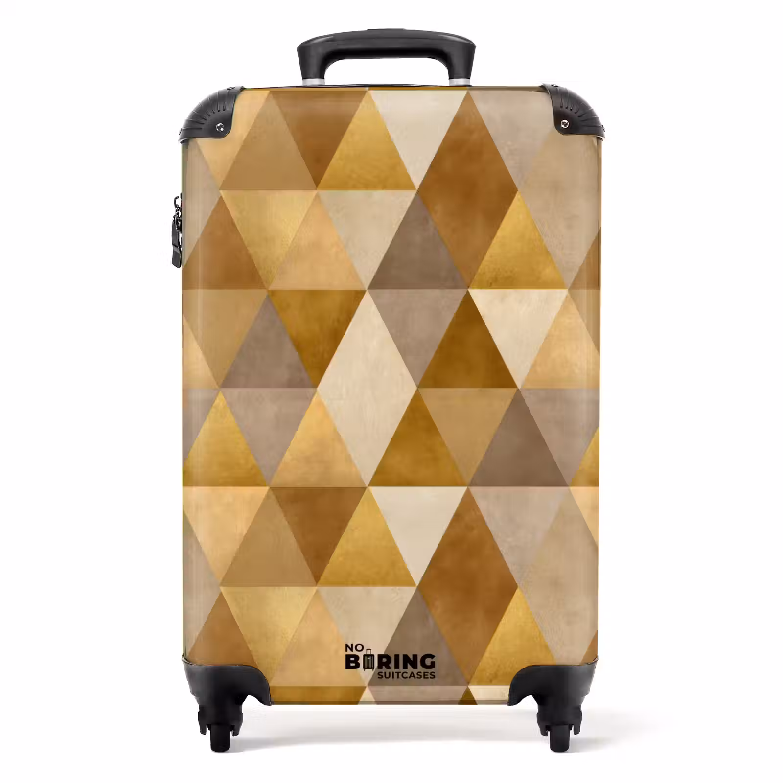 Suitcase - Geometric - Triangle - Gold — 1