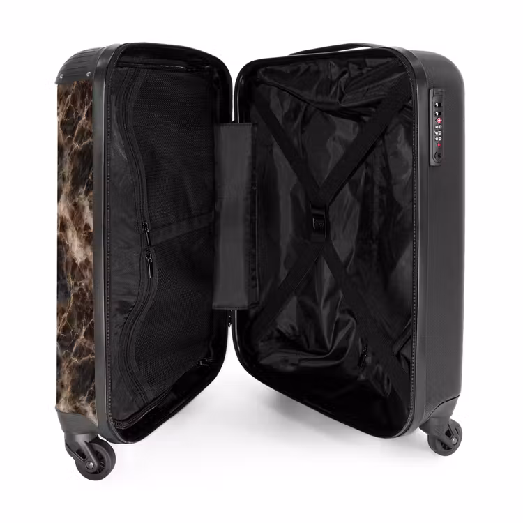 Suitcase - Brown - Gold - Marble — 3