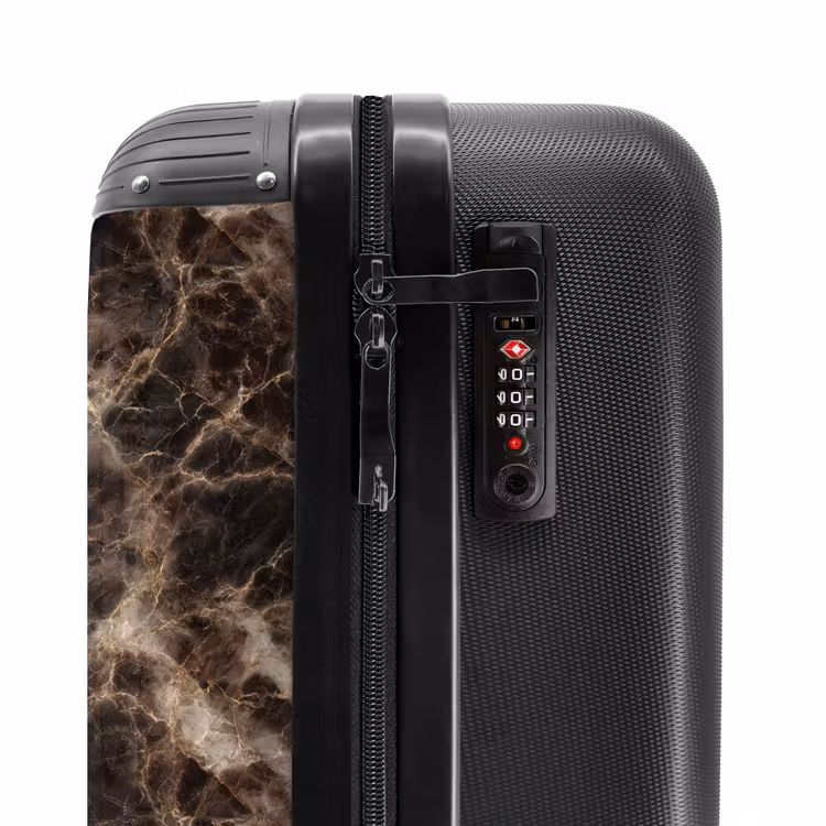 Suitcase - Brown - Gold - Marble — 5