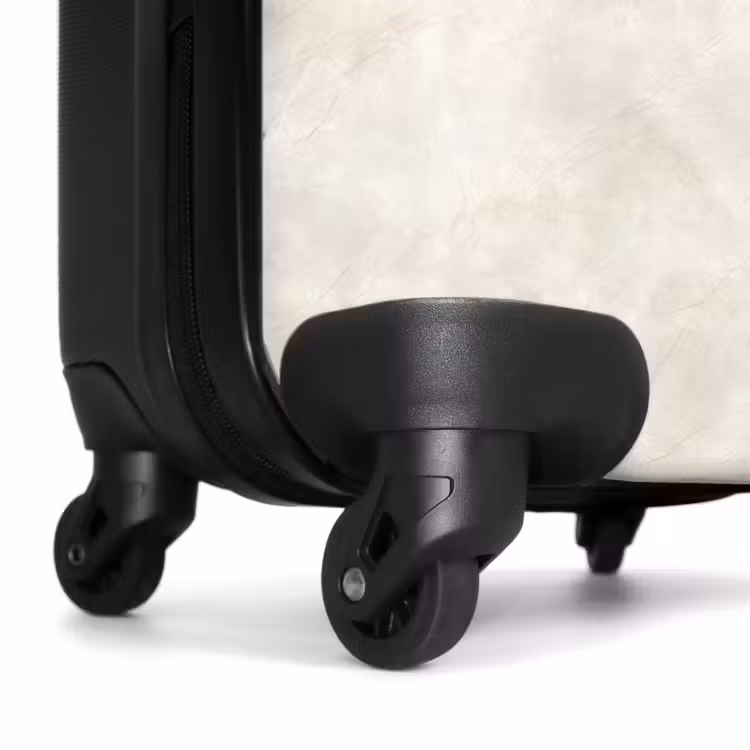 Suitcase - Cream beige - Marble - Veins — 6