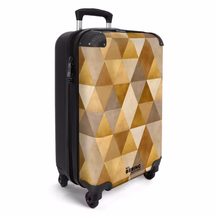 Suitcase - Geometric - Triangle - Gold — 4