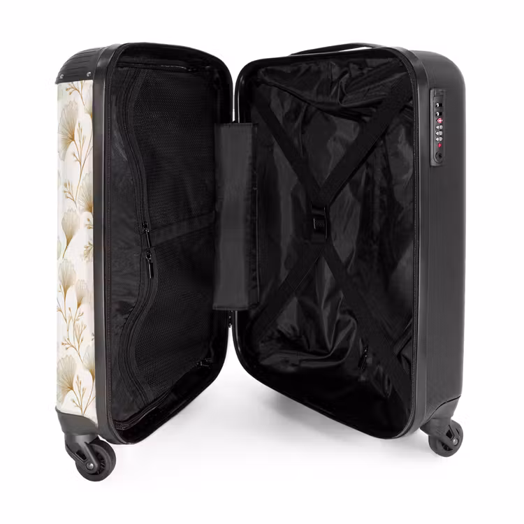 Suitcase - Ginkgo - Branches - Gold — 3