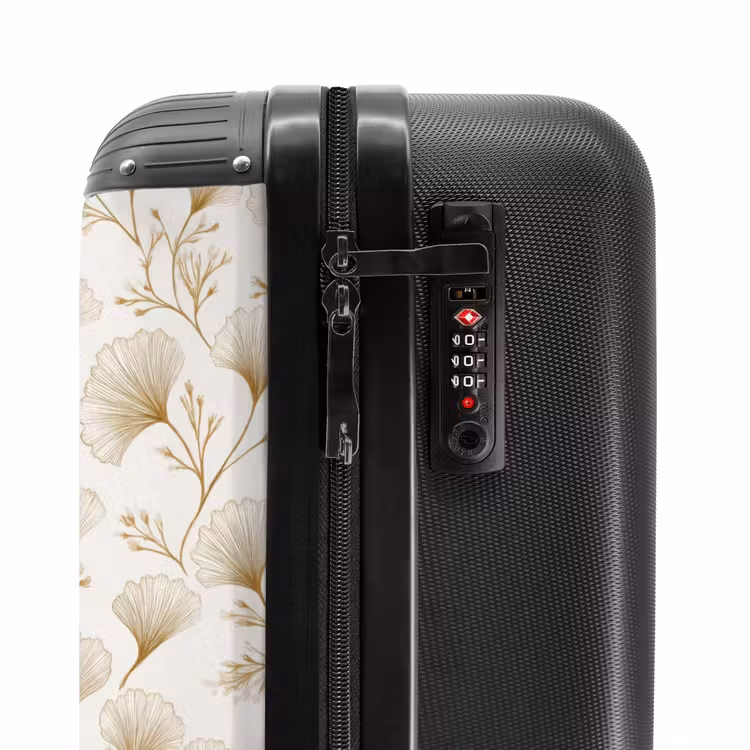 Suitcase - Ginkgo - Branches - Gold — 5