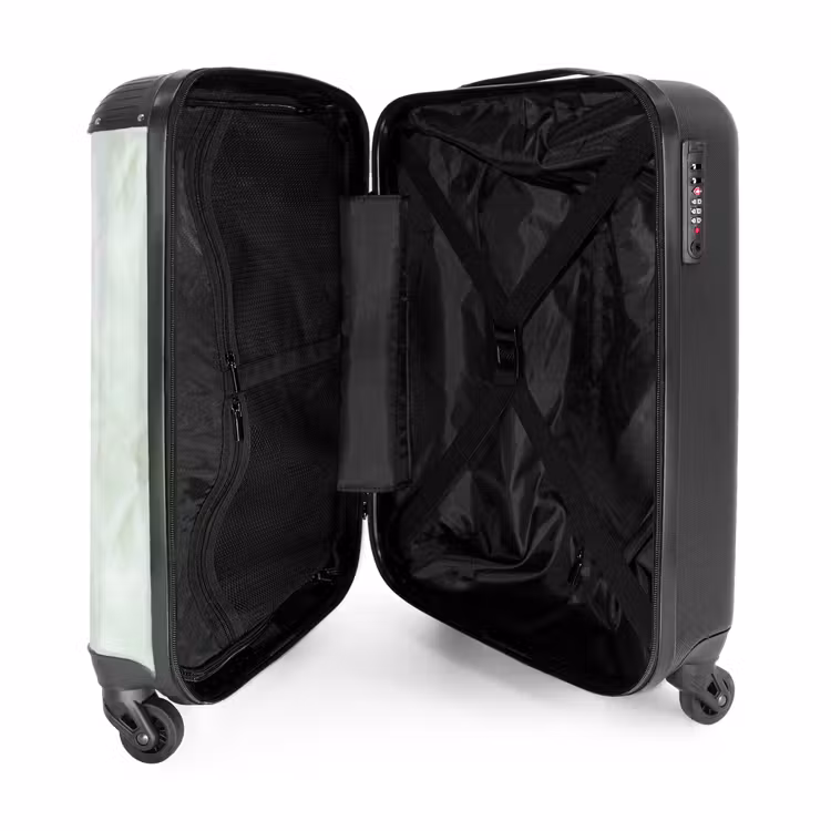 Suitcase - Green - Marble - Flowing veins — 3