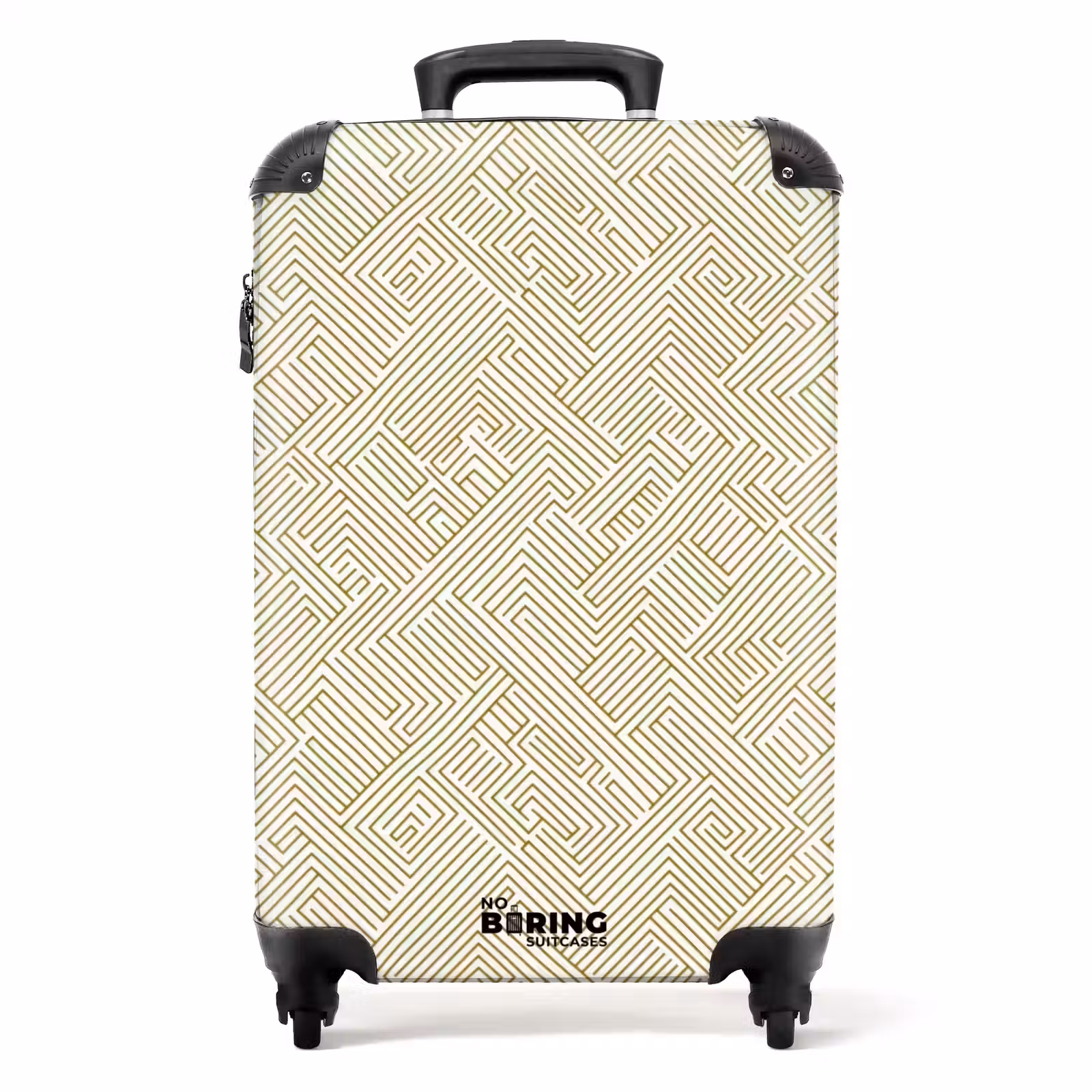 Suitcase - Geometric - Lines - Green — 1