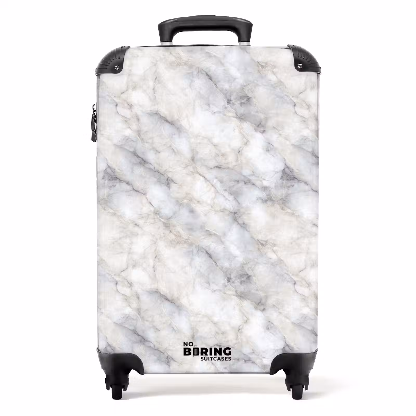 Suitcase - Gray - Marble - Detailed — 1