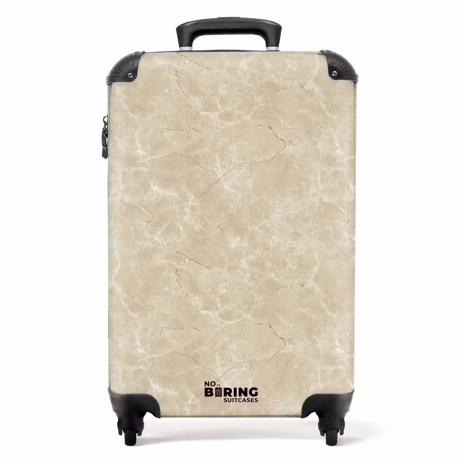 Suitcase - Light beige - Marble - Diffusion veining — 1