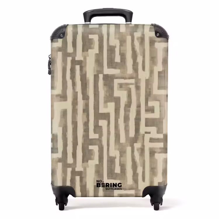 Suitcase - Abstract - Geometric - Green — 1