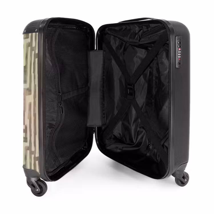 Suitcase - Abstract - Geometric - Green — 3