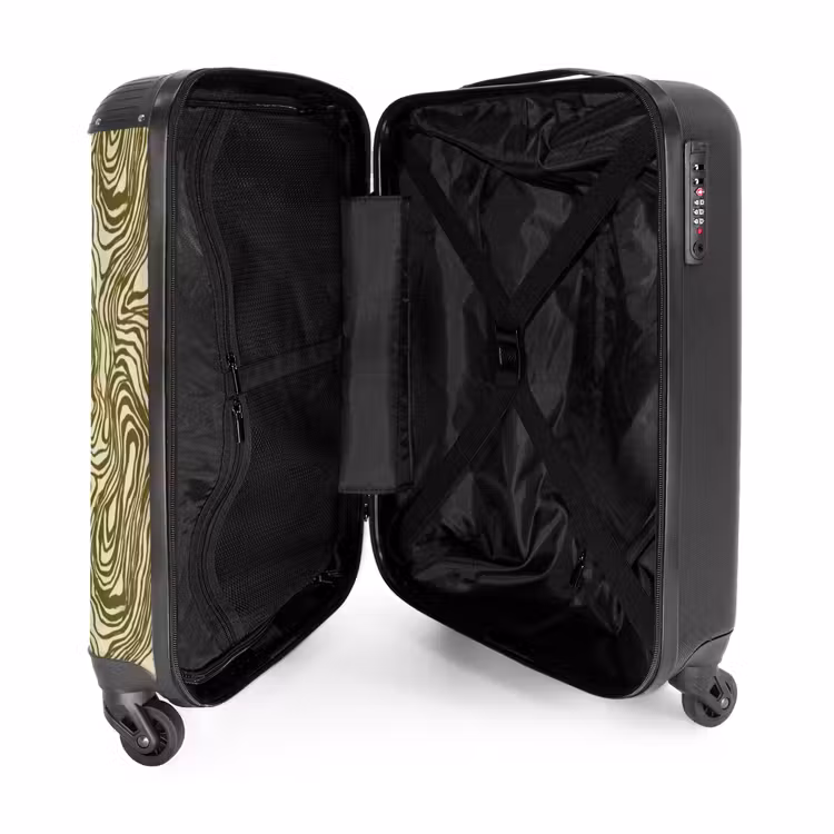 Suitcase - Abstract - Marble - Green — 3