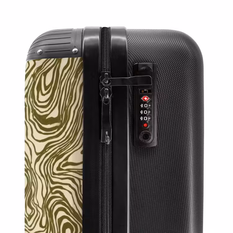 Suitcase - Abstract - Marble - Green — 5
