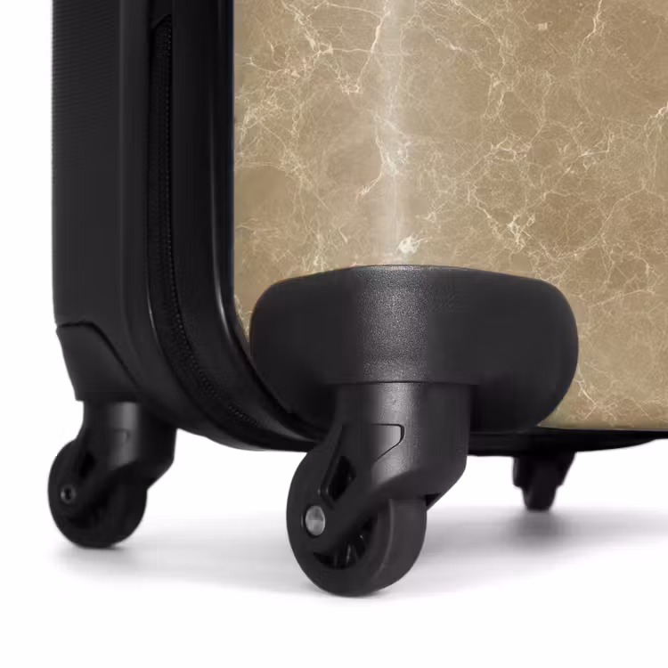 Suitcase - Beige - Marble - White veins — 6