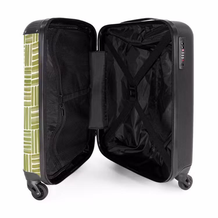 Suitcase - Braid - Pattern - Green — 3