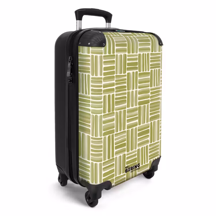 Suitcase - Braid - Pattern - Green — 4